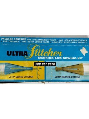 Vintage Ultra Stitcher Marker & Sewing Kit Complete Sewing and Marking Stitcher